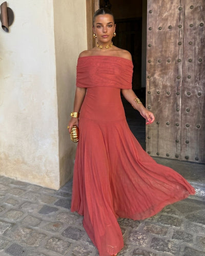 Vestido Toledo en Terracota