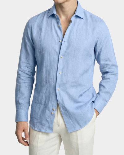 Camisa costera de Portofino - Azul claro
