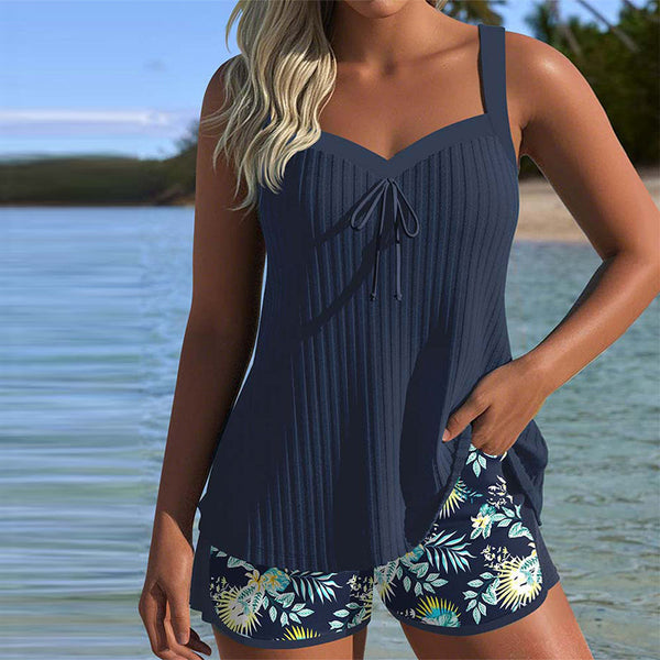 Bloom | Tankini a rayas con pantalones de playa de dos piezas