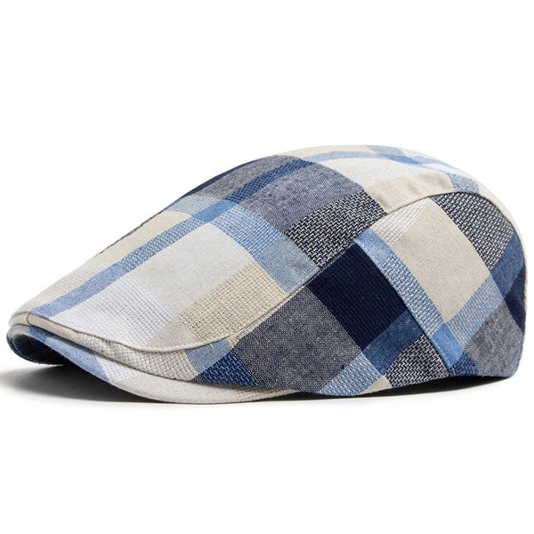 Adrián — gorra tipo boina patchwork de verano