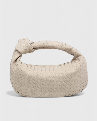Lila Bolso Mediano Woven con Detalle de Nudo