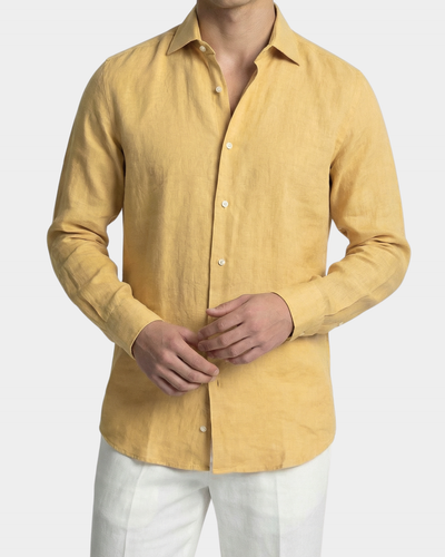 Camisa costera de Portofino - Amarillo