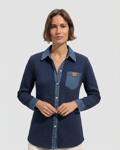 Lucía | Camisa de punto vaquera