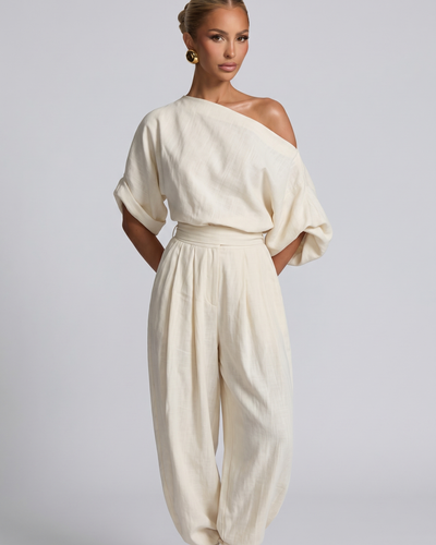 Conjunto de Lino Off-white